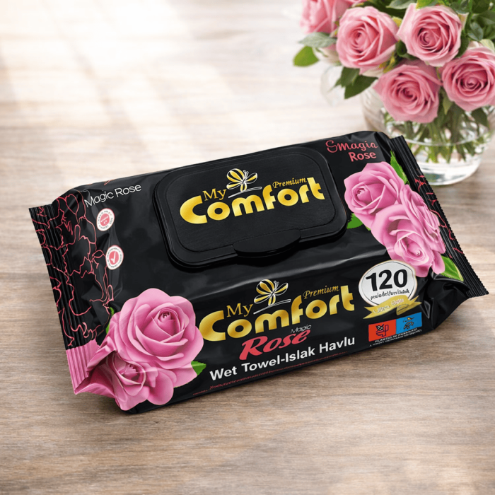 Șervețele umede  Premium 120 buc - Magic  Rose - My Comfort [2]
