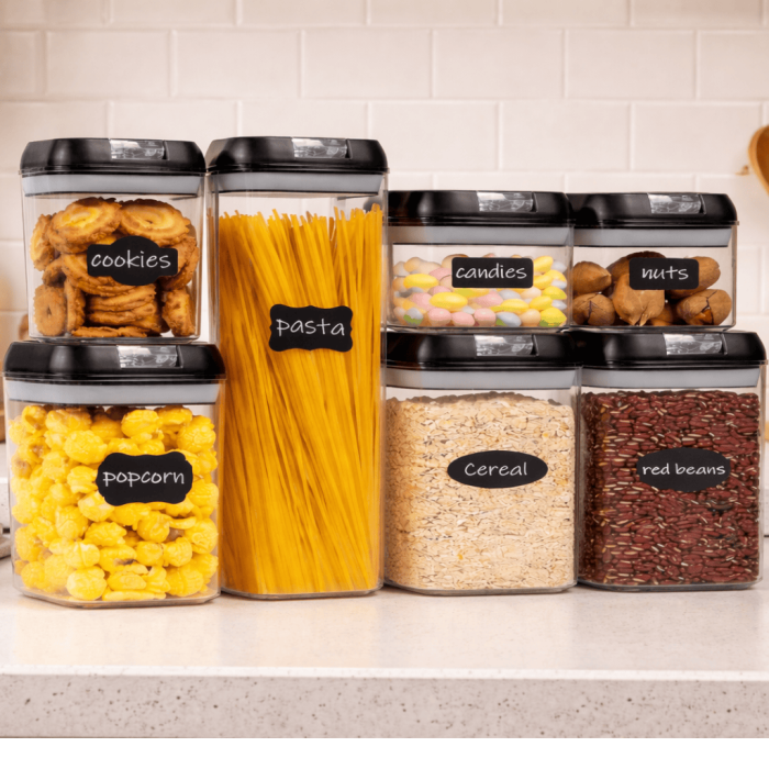 Set 7 recipiente depozitare alimentară din plastic, închidere etanșă, fără BPA [3]