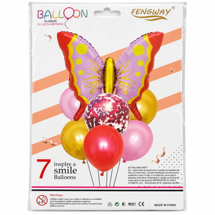 Set baloane fluture pentru petrecere – 7 Piese model 3 [2]