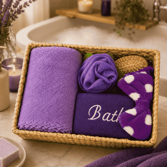Set cadou spa și îngrijire personală,6 piese - Mov [2]