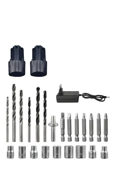 Set OKBOONS flex profesional 10.000 RPM + bormașină 48V, 2 baterii Li-ion și accesorii [2]