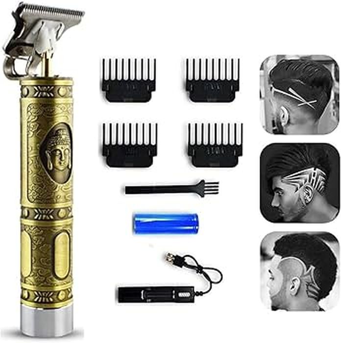 Trimmer profesional - Mașină de tuns vintage T9 portabil, pentru tuns sau contur [2]