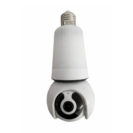 Gadgeturi & Sisteme de supraveghere - Cameră supraveghere IP cu Bec Speed-X Spe27-led 8, vedere nocturnă, Wifi, cu aplicația V380 Pro