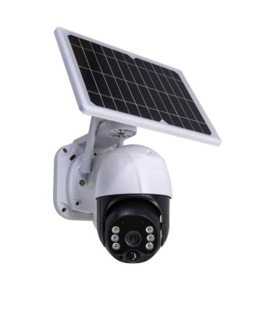 Gadgeturi & Sisteme de supraveghere - Cameră supraveghere WiFi solară 4K Ultra HD cu slot SIM, senzor mișcare, exterior