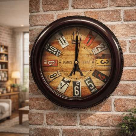 Decoratiuni casa - Ceas de perete, analog, rotund, 20 cm