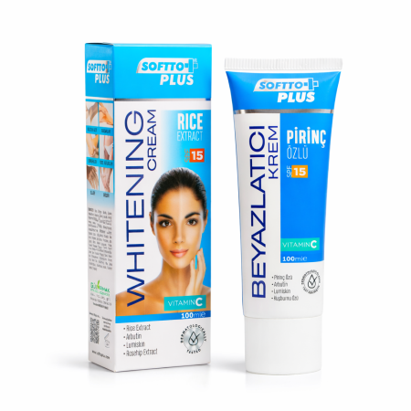 Ingrijire personală - Cremă albire cu extract de orez 100 ml - Softto Plus