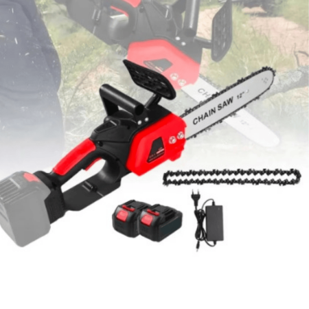 Drujbă electrică cu lanț 12 inch şi 2 acumulatori 48v [1]