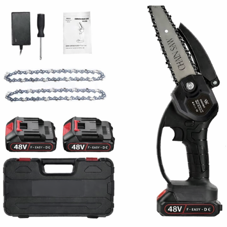Bricolaj & Gradină - Drujbă electrică portabilă , acumulator 48V – 2 baterii