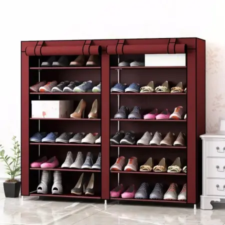 Dulap textil pentru pantofi cu 12 rafturi [2]