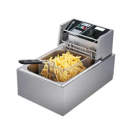 Bucătărie & Servire - Friteuză electrică capacitate 6 litri , din inox , 2500 w