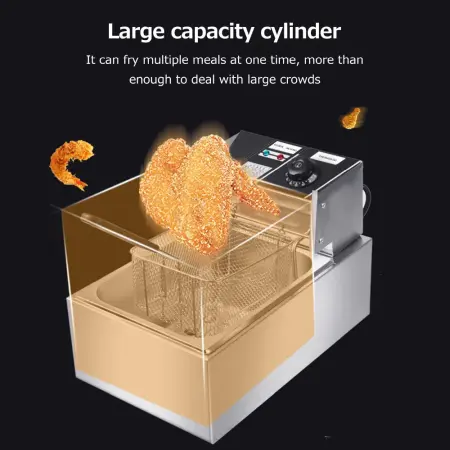 Friteuză electrică capacitate 6 litri , din inox , 2500 w [1]