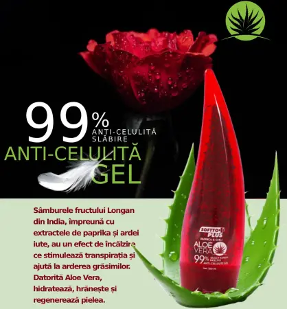 Gel anticelulitic pentru slăbire cu aloe vera 250 ml - Softto Plus [2]