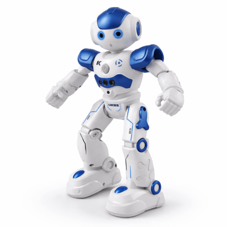 Jucării & jocuri educative - Jucărie robot smart, interactivă, cu control prin gesturi sau telecomandă, programabilă, cu lumini LED, sunete și melodii,