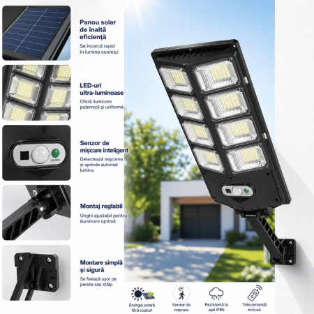Lampă solară stradală, W789B-6 [1]