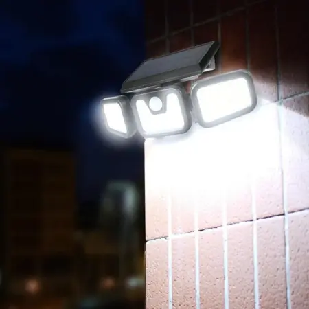 Lampă solară triplă split, senzor de de mișcare [1]