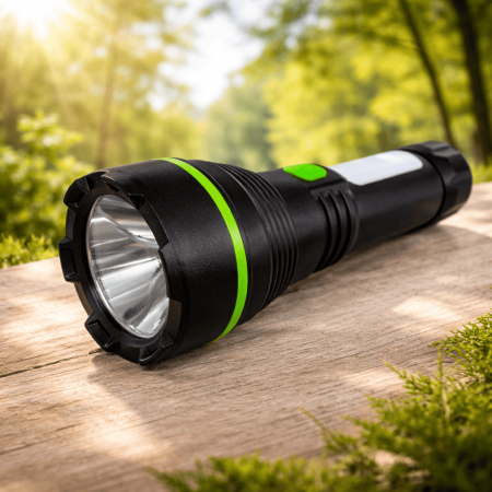 Hobby - Lanternă LED puternică reîncărcabilă USB, cu lumină laterală COB, 4 moduri de iluminare și încărcare directă USB
