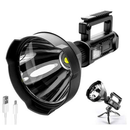 Lanterna LED reîncărcabilă cu powerbank, 4 Moduri iluminare ,USB şi trepied inclus [2]