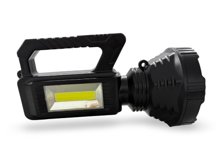 Lanternă portabilă LED reîncărcabilă USB, cu lumină frontală și panou lateral COB, mâner ergonomic [1]