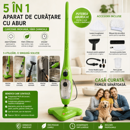 Mop cu aburi steam 5 in 1,  H2O X5 [2]