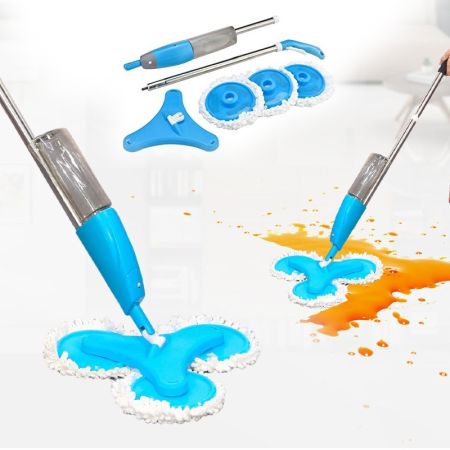 Mop triplu cu pulverizator, spray mop 600 ml [3]
