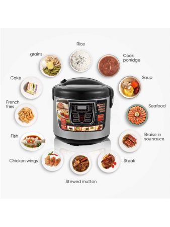 Oală electrică sub presiune multifuncțională RAF - 6L, 900w, 12 funcții, afișaj digital [2]