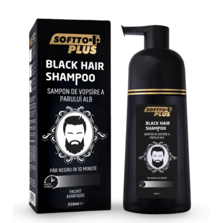 Ingrijire personală - Șampon pentru înnegrirea părului 350 ml - Softto Plus