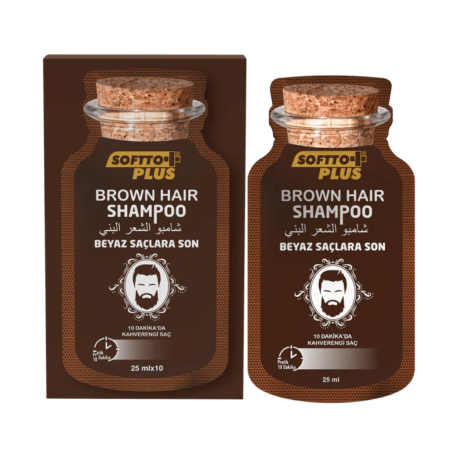 Ingrijire personală - Șampon pentru păr șaten închis 25 ml*10 - Softto Plus