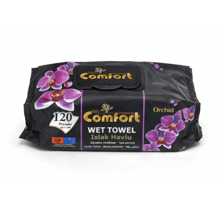 Ingrijire personală - Şerveţele umede  Premium 120 buc - Black Orkid - My Comfort
