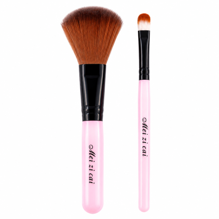 Pensule machiaj - Set 2 pensule machiaj – Pensulă pentru pudră și pensulă pentru detalii
