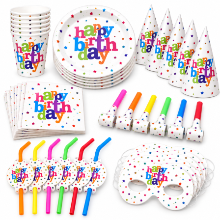 Hobby - Set accesorii pentru petrecere – model 1, pentru 6 persoane