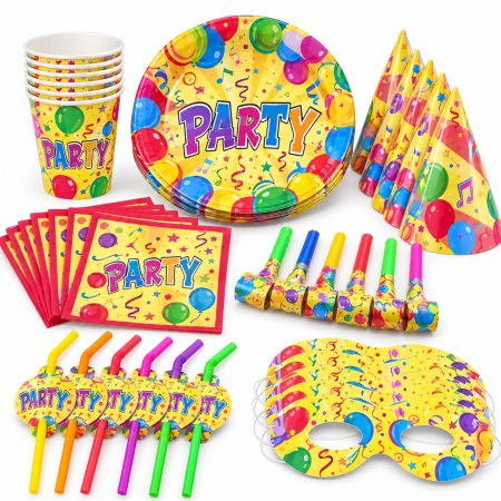 Accesorii petrecere - Set accesorii pentru petrecere – model 2, pentru 6 persoane