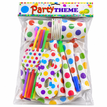 Set accesorii pentru petrecere – model 3, pentru 6 persoane [1]
