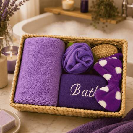 Set cadou spa și îngrijire personală,6 piese - Mov [1]