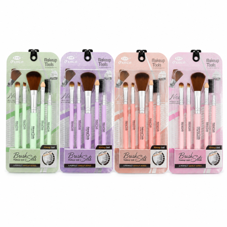 Set complet de pensule pentru machiaj – 5 piese pentru ten, ochi și sprâncene [1]