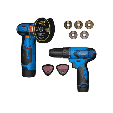 Bricolaj & Gradină - Set OKBOONS flex profesional 10.000 RPM + bormașină 48V, 2 baterii Li-ion și accesorii