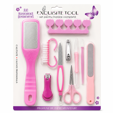 Set pentru manichiură și pedichiură - 10 piese accesorii complete [1]