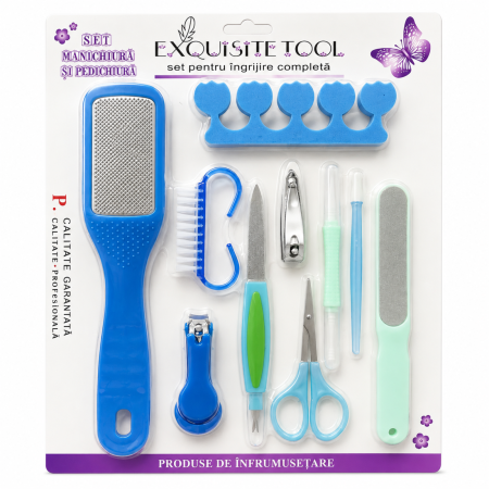 Set pentru manichiură și pedichiură - 10 piese accesorii complete [2]