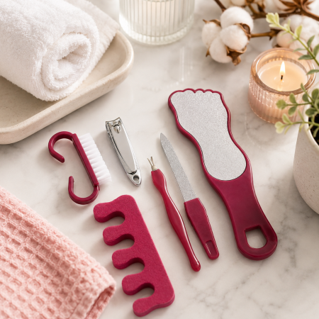 Accesorii manichiura & pedichiura - Set pentru pedichiură și manichiură - 6 piese
