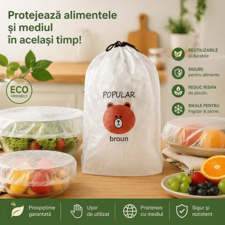 Set pungi reutilizabile pentru protecție alimente [2]