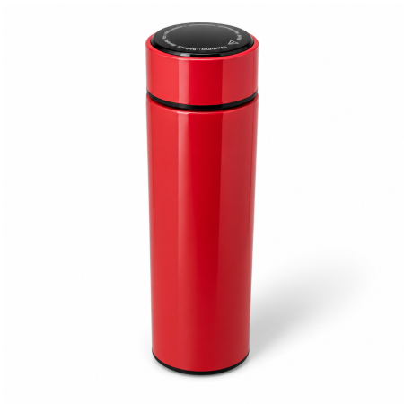 Bucătărie & Servire - Termos smart, sită infuzor și indicator LED temperatură, 500 ml Roşu