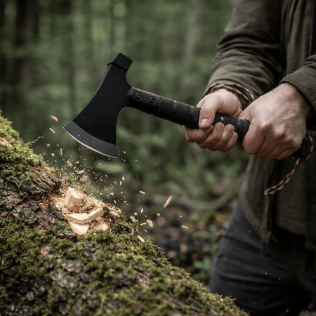 Topor multifuncțional pentru camping, cu accesorii interschimbabile [1]