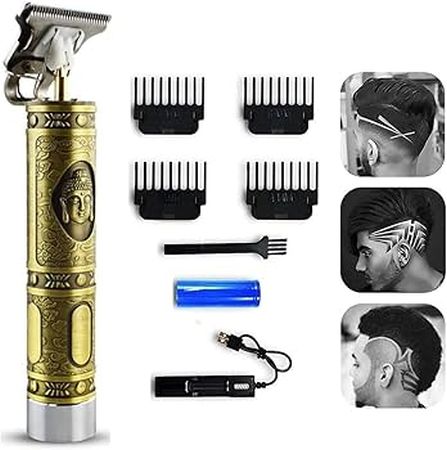 Trimmer profesional - Mașină de tuns vintage T9 portabil, pentru tuns sau contur [1]
