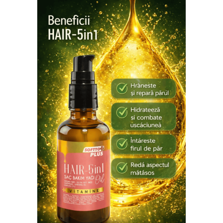 Ulei de îngrijire a părului 5 în 1  50 ml - Softto Plus [2]
