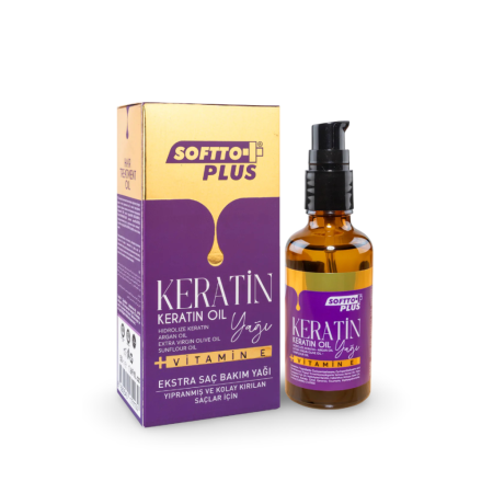 Ingrijire personală - Ulei de îngrijire a părului cu extract de keratină 50 ml - Softto Plus
