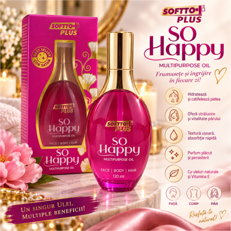 Ulei pentru față, corp și păr 120 ml - So Happy [2]