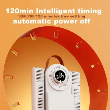 Uscător electric pentru încălțăminte, căciuli și mănuși, temporizator, oprire automată, ușor de pliat, alb,150W [1]