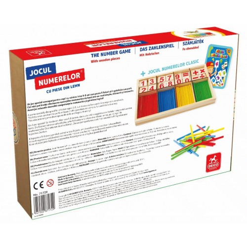 Jocul numerelor cu piese din lemn [3]