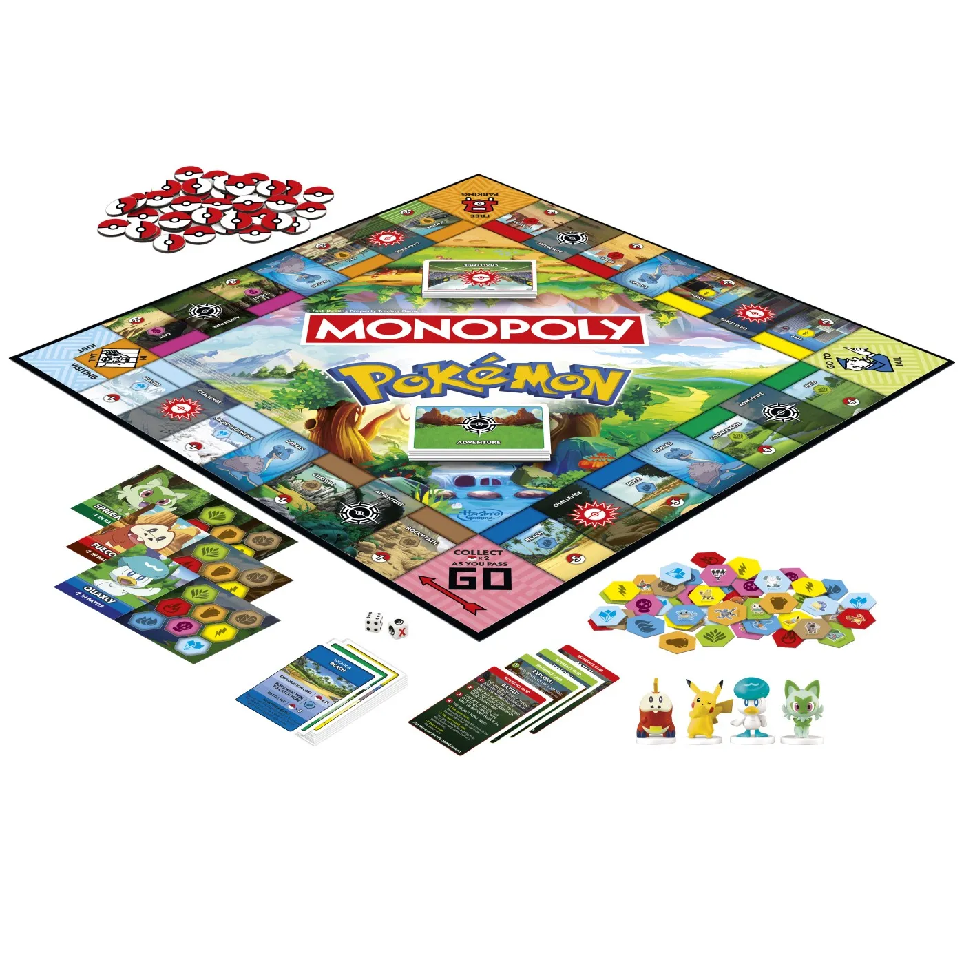Monopoly Pokémon Hasbro Gaming – Joc de societate, 2–4 jucători, 8+ ani [2]