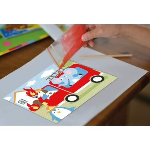 Pictura Cu Nisip - Mijloace De Transport [3]