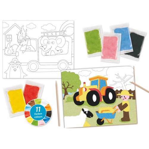 Pictura Cu Nisip - Mijloace De Transport [2]